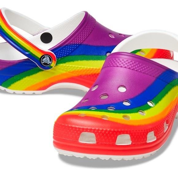 🌈CROCS Classic Rainbow Dye Clog - Picture 2 of 7